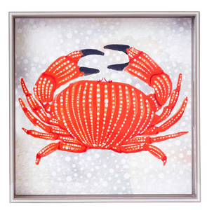 15" Square Tray - Red Crab