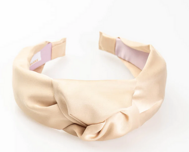 Satin Knot Headband - Ivory