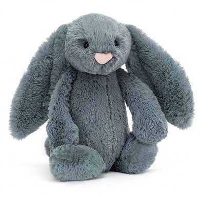 Bashful Blue Bunny Dusky Plush Toy - Medium