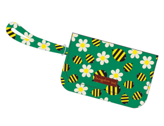 Bumblee Bee Wristlet