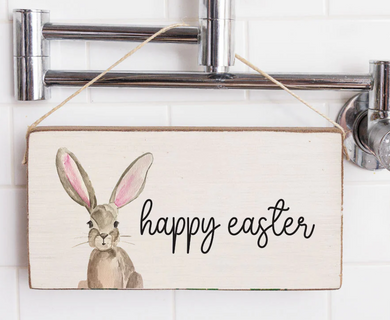Happy Easter Bunny Hanging Sign