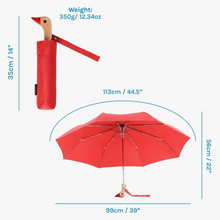 Load image into Gallery viewer, Red Compact Umbrella