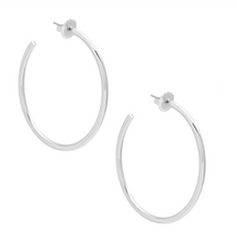 Load image into Gallery viewer, Large Thin Hoop Earring