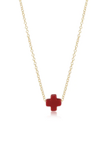 Load image into Gallery viewer, Cross Necklace 16&quot; Gold Necklace