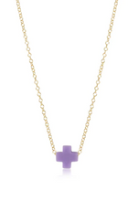 Load image into Gallery viewer, Cross Necklace 16&quot; Gold Necklace