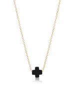 Load image into Gallery viewer, Cross Necklace 16&quot; Gold Necklace