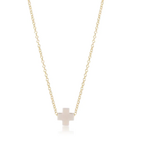 Load image into Gallery viewer, Cross Necklace 16&quot; Gold Necklace