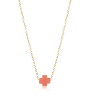 Load image into Gallery viewer, Cross Necklace 16&quot; Gold Necklace