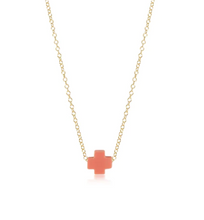 Load image into Gallery viewer, Cross Necklace 16&quot; Gold Necklace