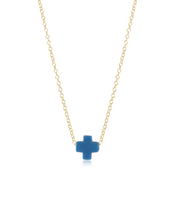 Load image into Gallery viewer, Cross Necklace 16&quot; Gold Necklace