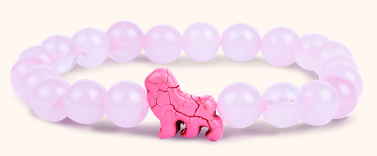 Excursion Bracelet - Lion - Kenya Orchard Pink