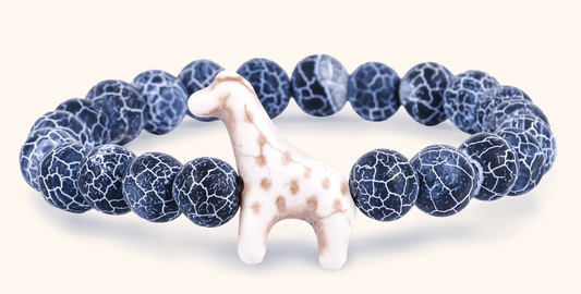 Trek Bracelet - Giraffe - River Blue