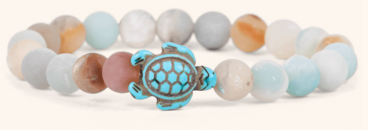 Journey Bracelet - Turtle - Sky Stone