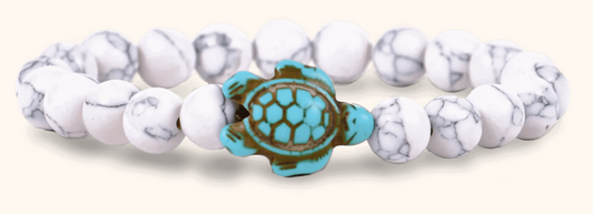 Journey Bracelet - Turtle - White Howlite