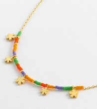 Load image into Gallery viewer, Ditsy Flower Miyuki Necklace - Gold