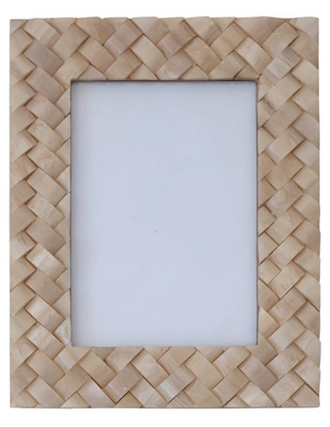 Woven Resin Frame - Ivory