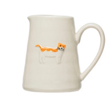 Load image into Gallery viewer, Cat or Dog Stoneware Creamer Pitcher