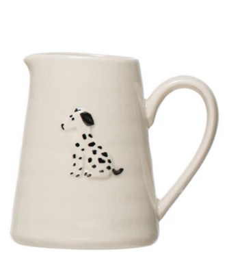 Cat or Dog Stoneware Creamer Pitcher