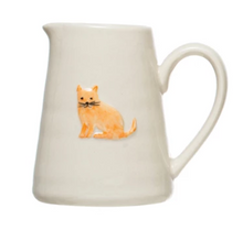 Load image into Gallery viewer, Cat or Dog Stoneware Creamer Pitcher