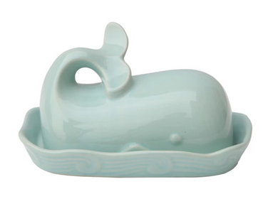 Aqua Whale Butter Dish