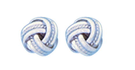 Love Knots Sterling Silver Earrings