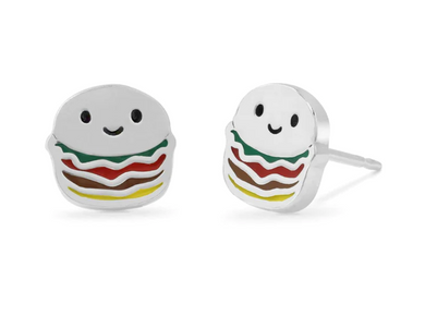 Burger Sterling Silver Earrings