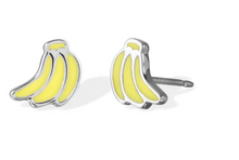 Load image into Gallery viewer, Banana Sterling Silver Earrings