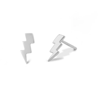 Lightning Bolt Sterling Silver Earrings
