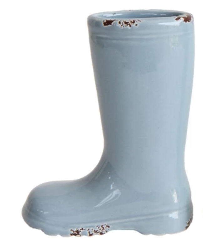 Boot Vase, 7" Stoneware