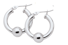 Load image into Gallery viewer, Cape Cod Single Ball Lestage® Earrings SS