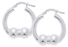 Load image into Gallery viewer, Cape Cod Double Ball Lestage® Earrings SS