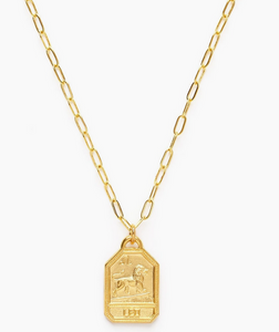 Dog Tag Zodiac Medallion