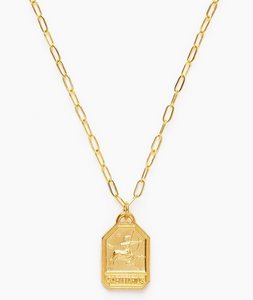 Dog Tag Zodiac Medallion