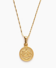 Load image into Gallery viewer, Tiny Zodiac Medallion Necklace