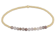 Load image into Gallery viewer, Gold Bliss 2mm Bead Bracelet - In Several Gemstones