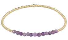 Load image into Gallery viewer, Gold Bliss 2mm Bead Bracelet - In Several Gemstones