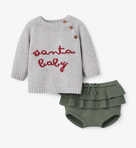 Santa Sweater Bloomer Set