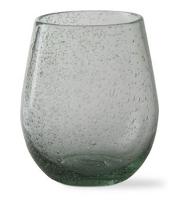 Stemless Wine Bubble Glass In 2 Colors