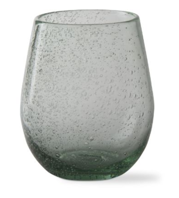 Stemless Wine Bubble Glass In 2 Colors
