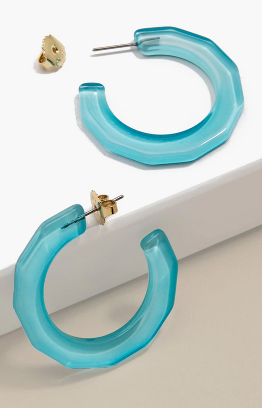 Textured Open Hoop Earring