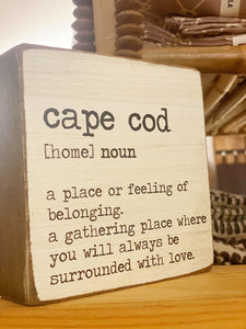 Cape Cod Definition Rustic Block