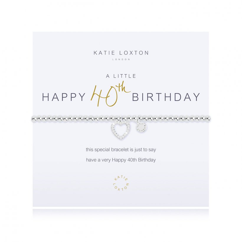 HAPPY 40TH BIRTHDAY BRACELET