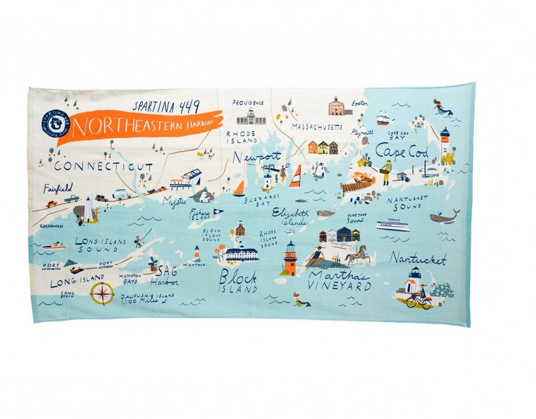 Northeast Habors Beach Towel